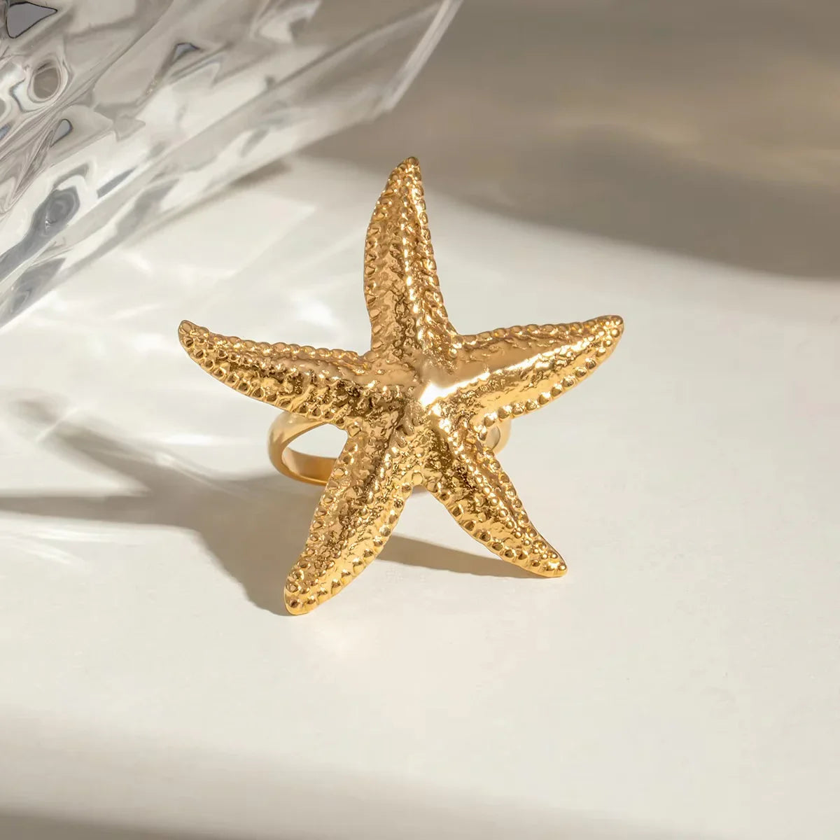 [Raffine]Seabreeze Gold Starfish Ring