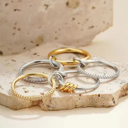 [Raffine]Collina Stacked Diamond Ring