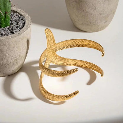 [Raffine]Annika Gold Starfish Cuff