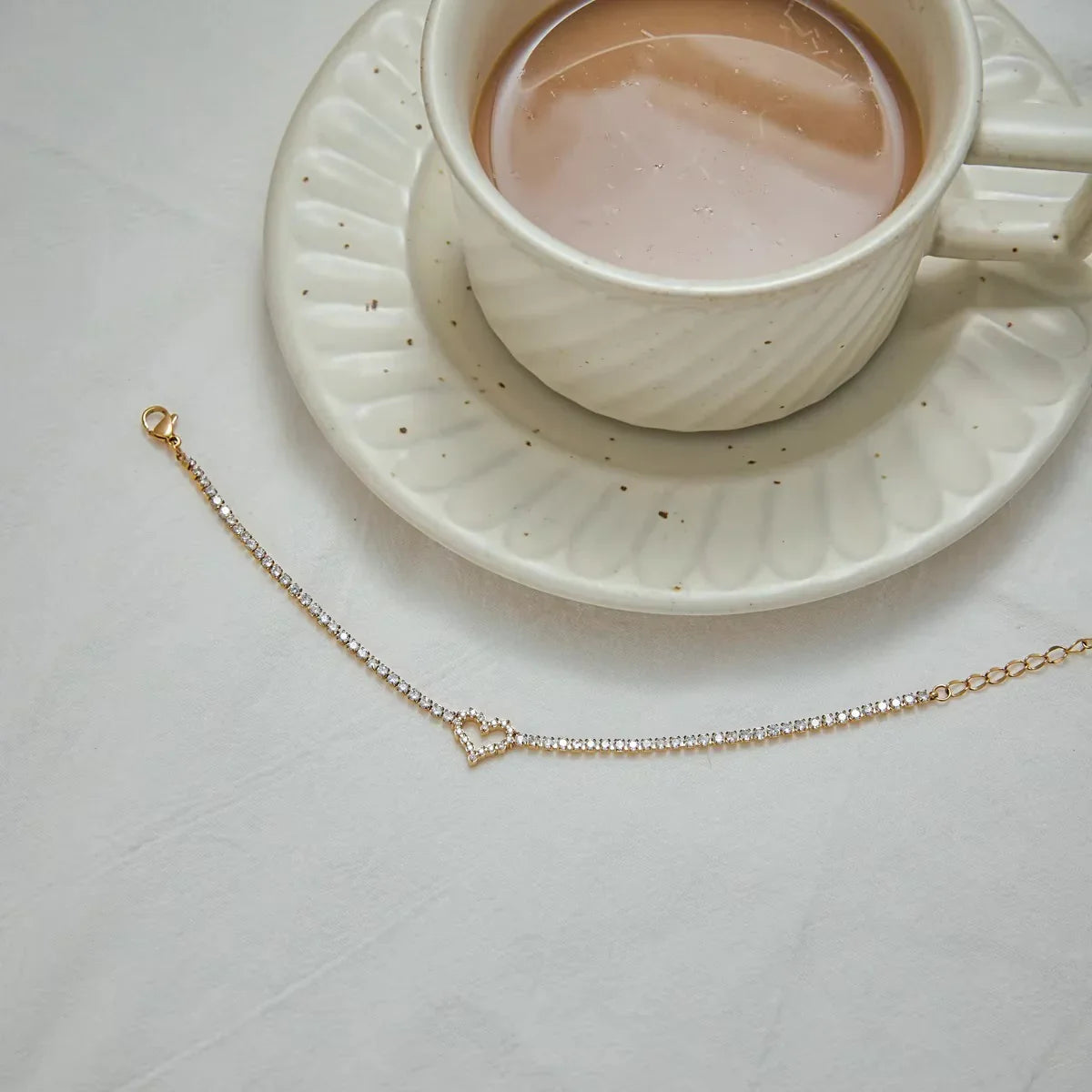 [Raffine]Patrice Diamond Heart Bracelet