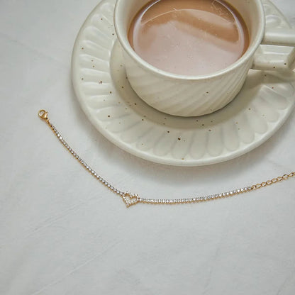 [Raffine]Patrice Diamond Heart Bracelet