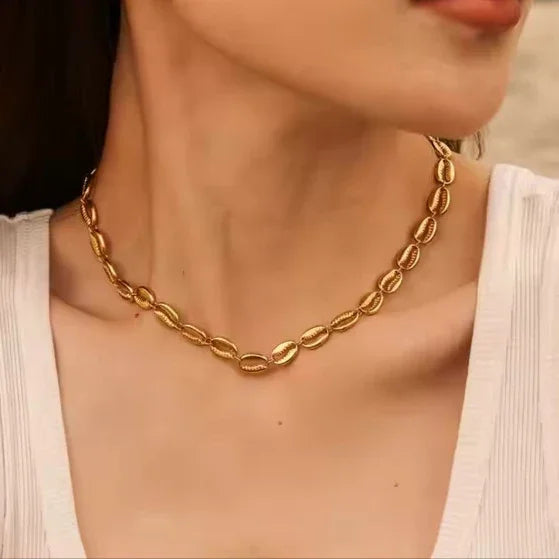 [Raffine]Pacifica Gold Seashell Necklace