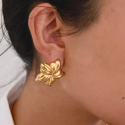 [Raffine]Thymes Gold Star Earrings