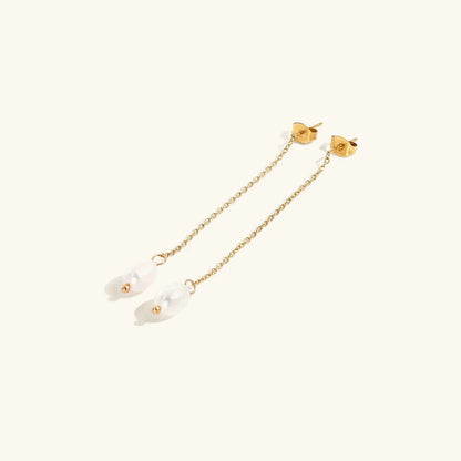 [Raffine]Tessa Pearl Tassel Earrings