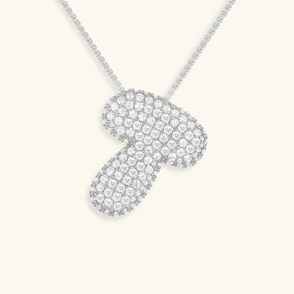 [Raffine]Bubble Initial Diamond Necklace