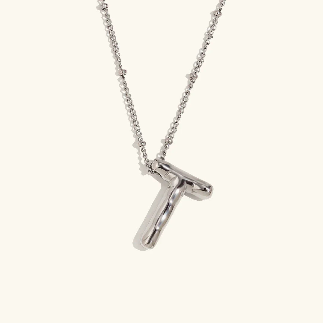 [Raffine]Balloon Gold Initial Necklace