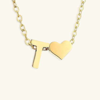 [Raffine]Ria Initial Letter Gold Necklace
