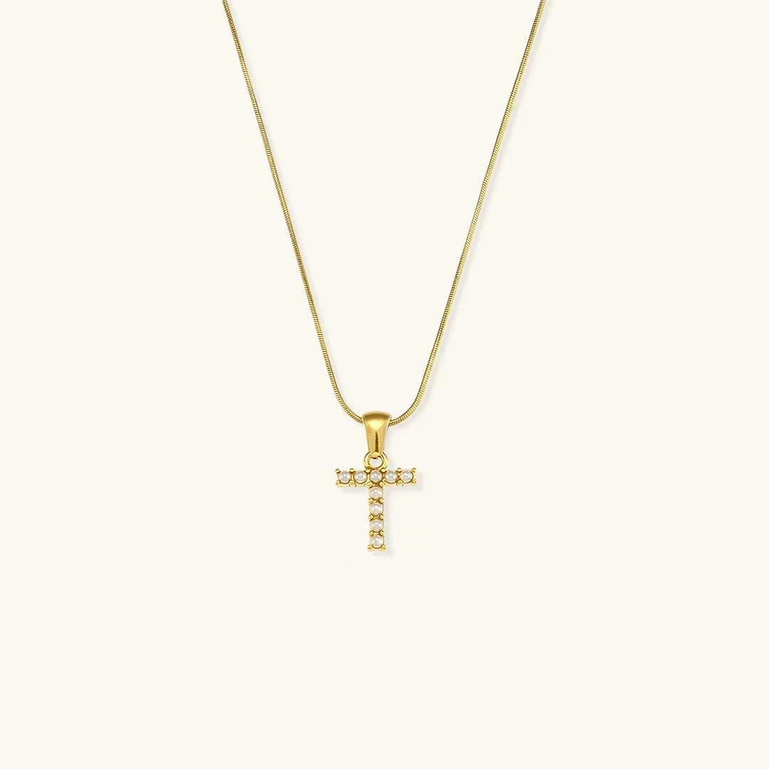 [Raffine]Augustine Initial Letter Pearl Necklace