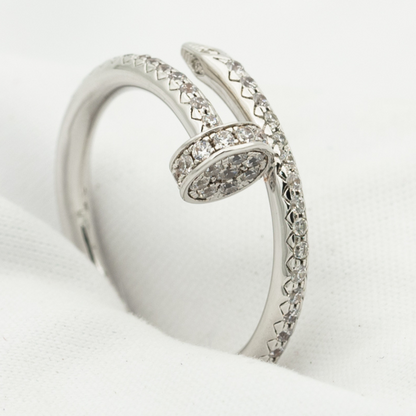 [Raffine]JUSTE RING 1.8MM SILVER DIAMONDS