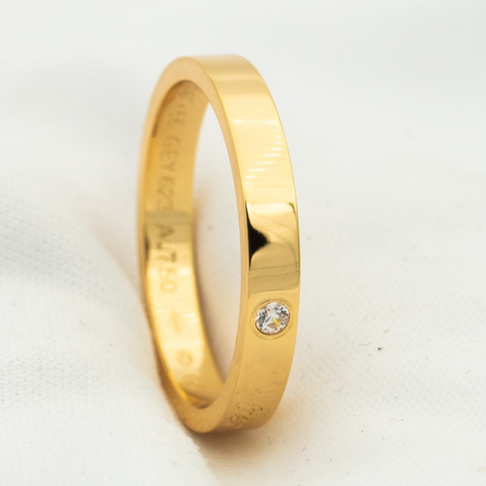 [Raffine] ANILLO DE AMOR 4MM 1 DIAMANTE