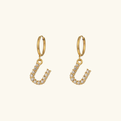 [Raffine]Wilhemina Initial Letter Earrings