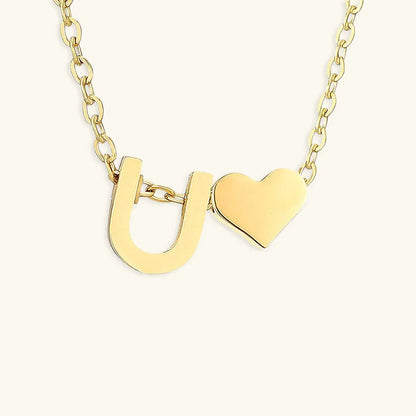 [Raffine]Ria Initial Letter Gold Necklace