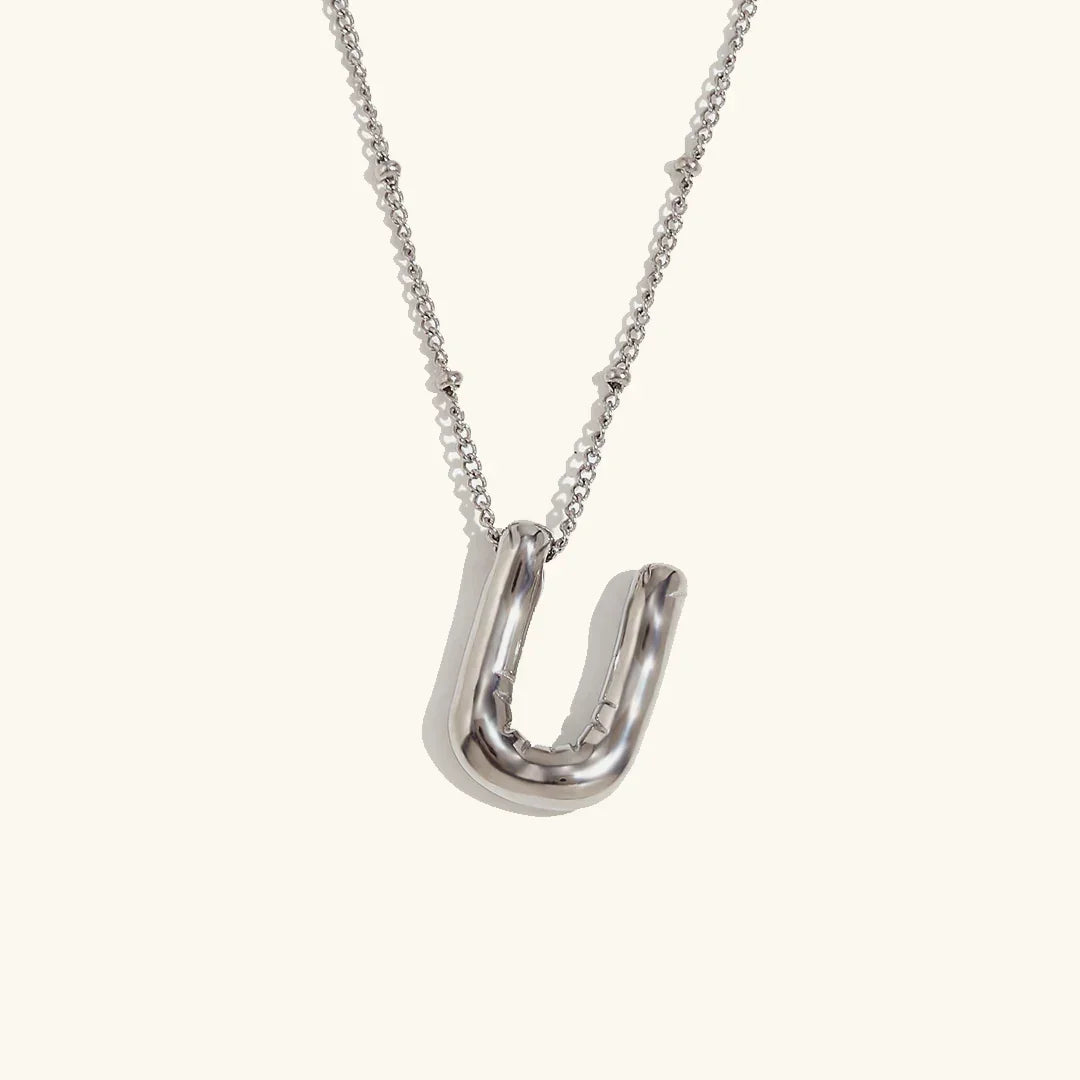 [Raffine]Balloon Gold Initial Necklace