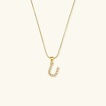 [Raffine]Augustine Initial Letter Pearl Necklace