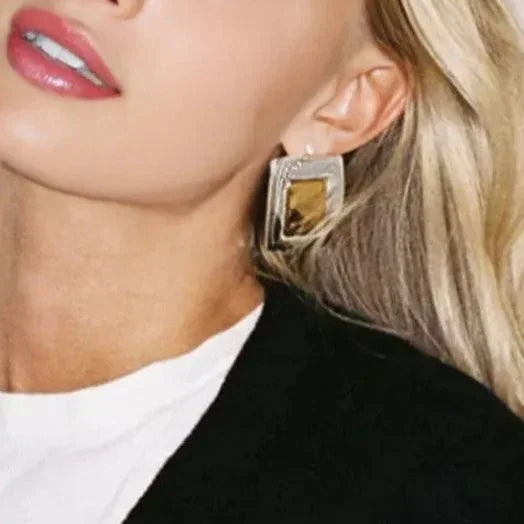 [Raffine]Jocelyn Two Tone Earrings