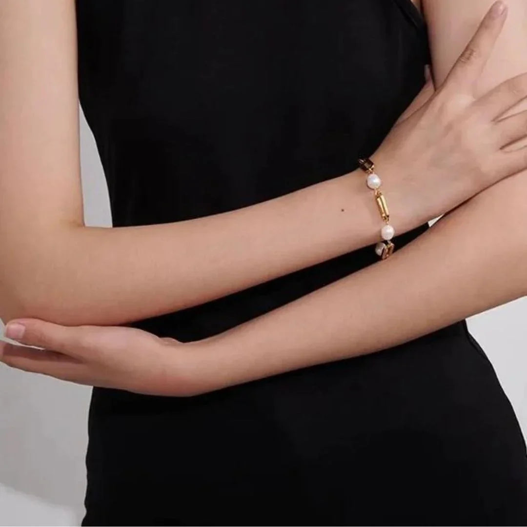 [Raffine]Janna Pearl Chain Bracelet