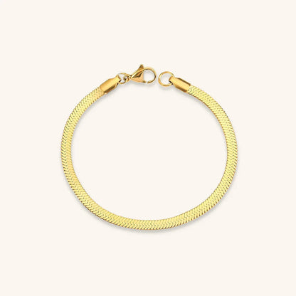 [Raffine]Vida Gold Herringbone Bracelet