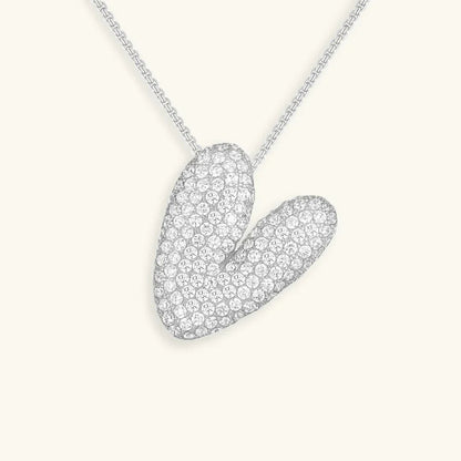 [Raffine]Bubble Initial Diamond Necklace