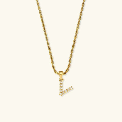 [Raffine]Elodie Initial Letter Pearl Necklace