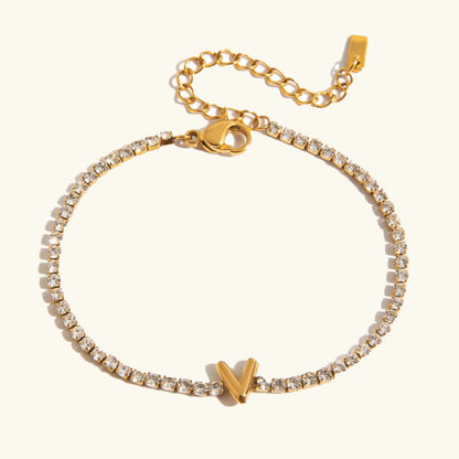 [Raffine]Avaria Bubble Letter Tennis Bracelet