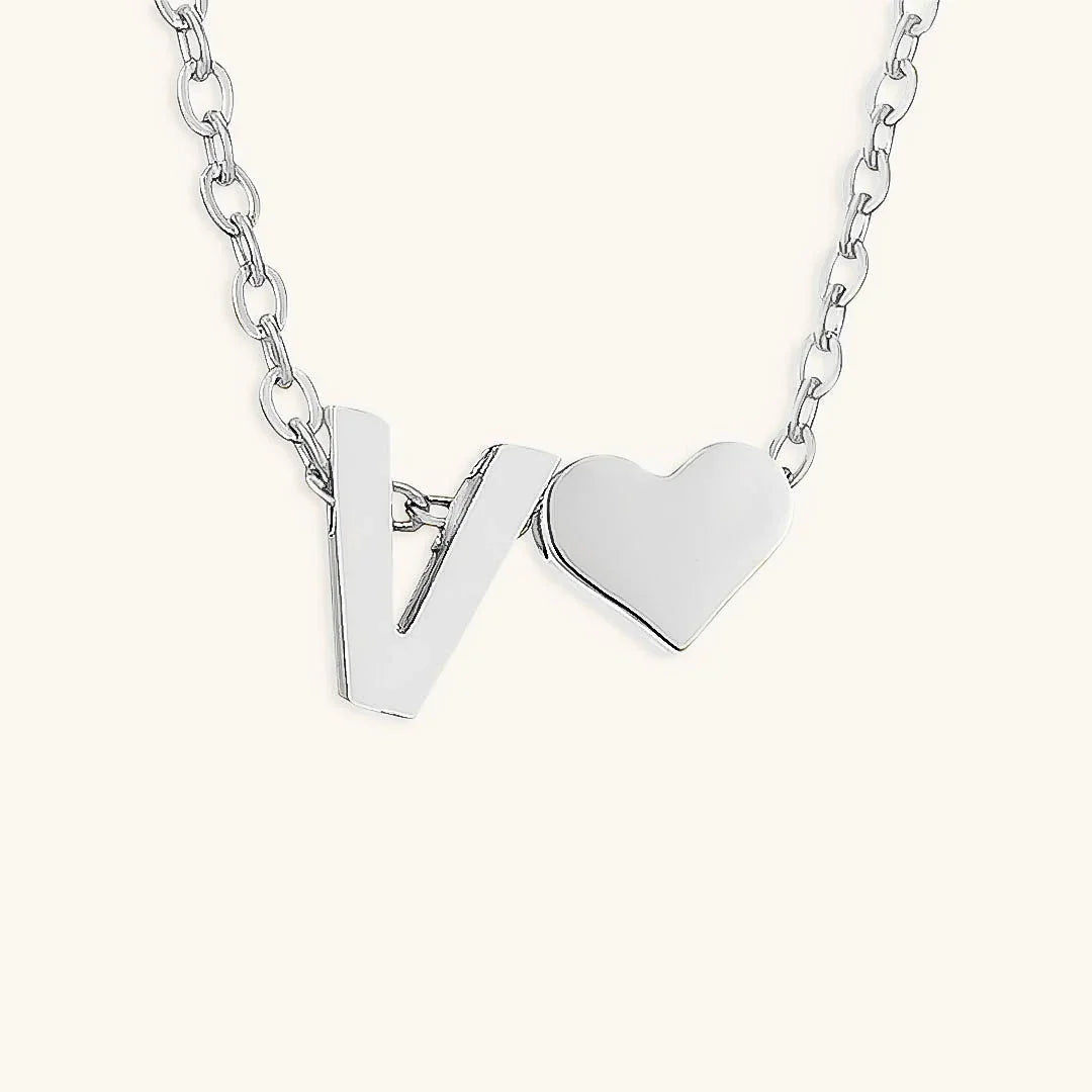 [Raffine]Ria Initial Letter Gold Necklace