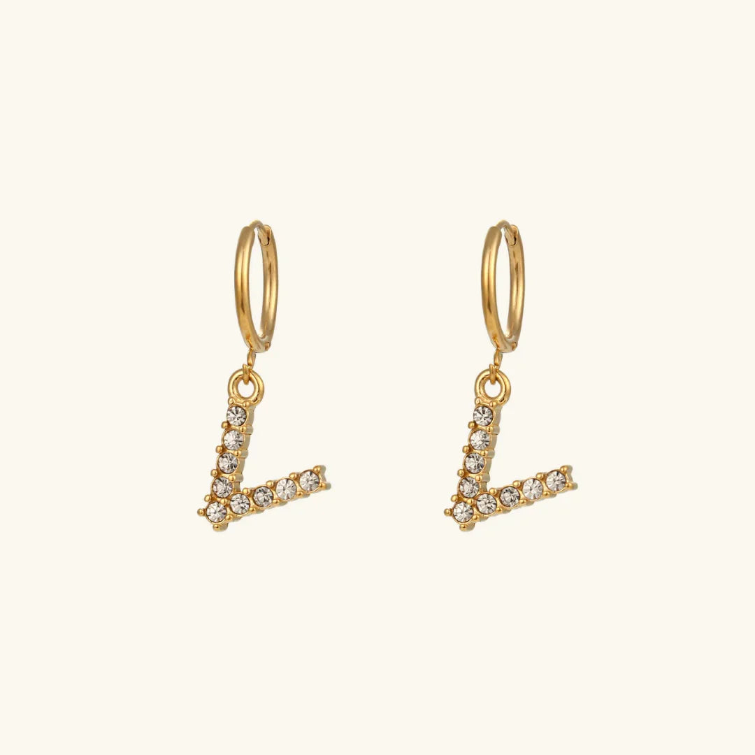 [Raffine]Wilhemina Initial Letter Earrings