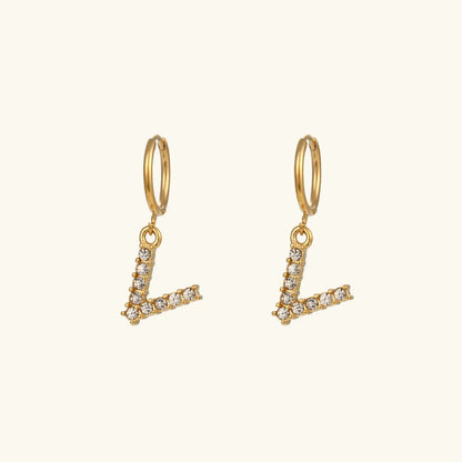 [Raffine]Wilhemina Initial Letter Earrings