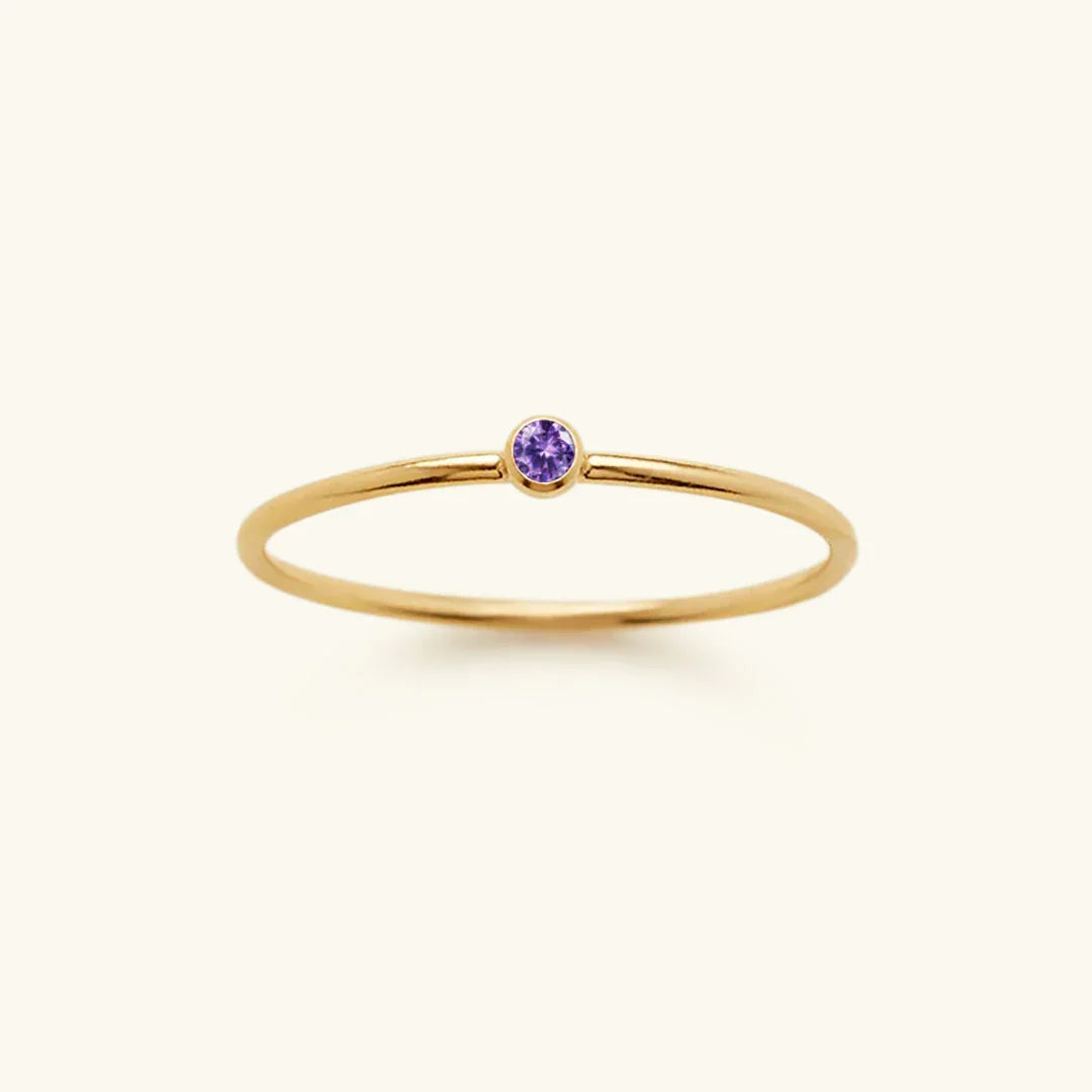 [Raffine]Amelia Birthstone Stacker Ring