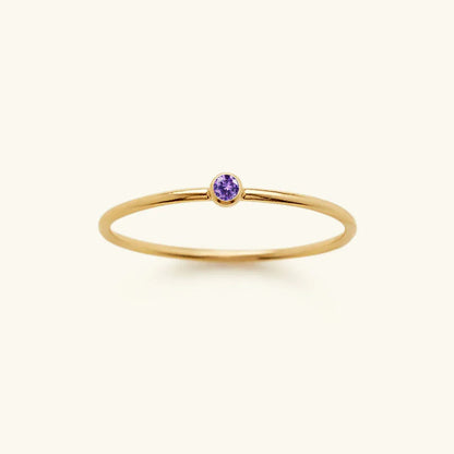 [Raffine]Amelia Birthstone Stacker Ring