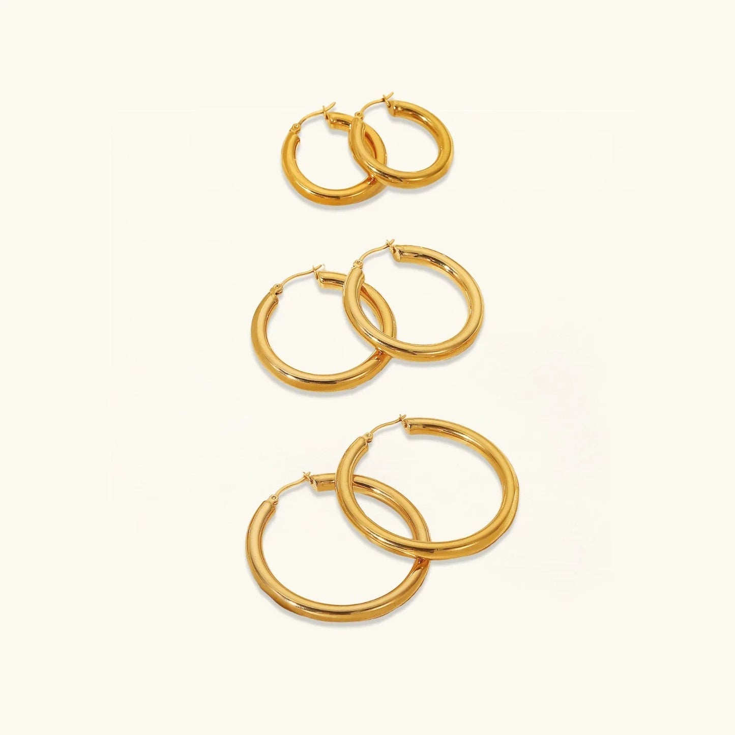 [Raffine]Wide Hoop Earrings