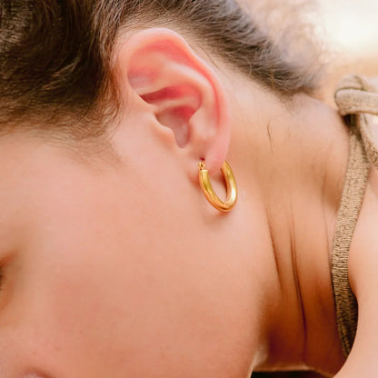 [Raffine]Wide Hoop Earrings
