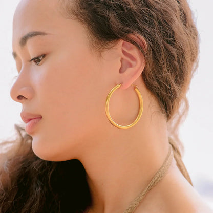 [Raffine]Wide Hoop Earrings