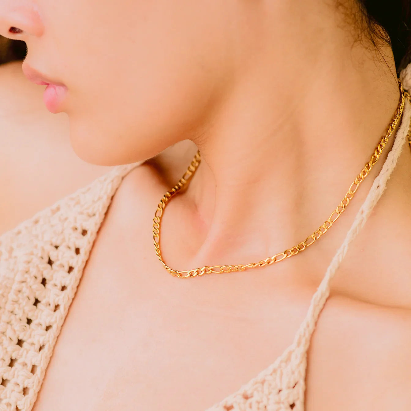 [Raffine]Willow Gold Chain Necklace