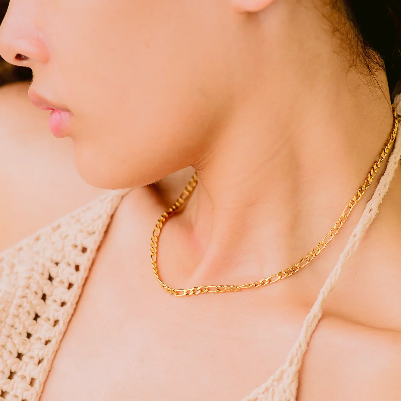 [Raffine]Willow Gold Chain Necklace