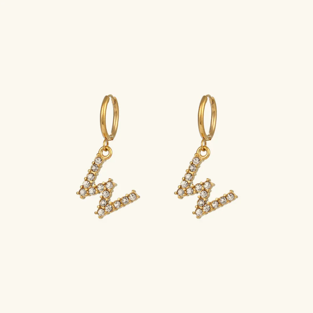 [Raffine]Wilhemina Initial Letter Earrings