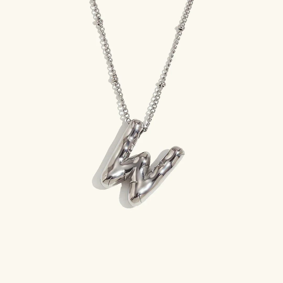 [Raffine]Balloon Gold Initial Necklace