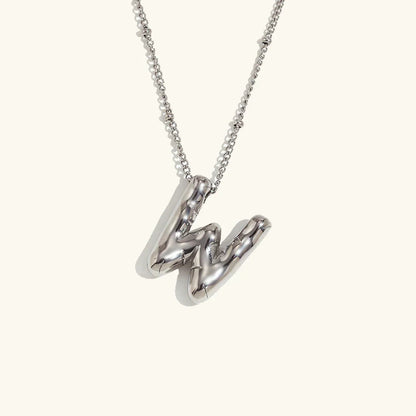 [Raffine]Balloon Gold Initial Necklace