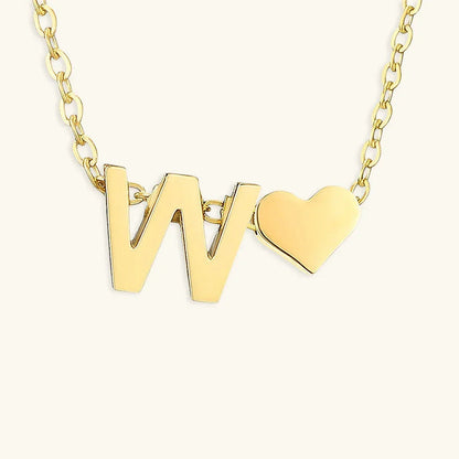 [Raffine]Ria Initial Letter Gold Necklace