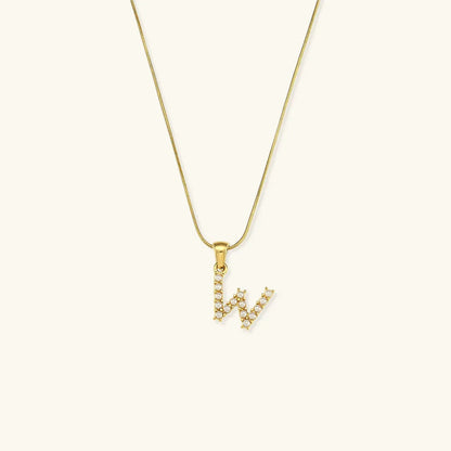 [Raffine]Augustine Initial Letter Pearl Necklace