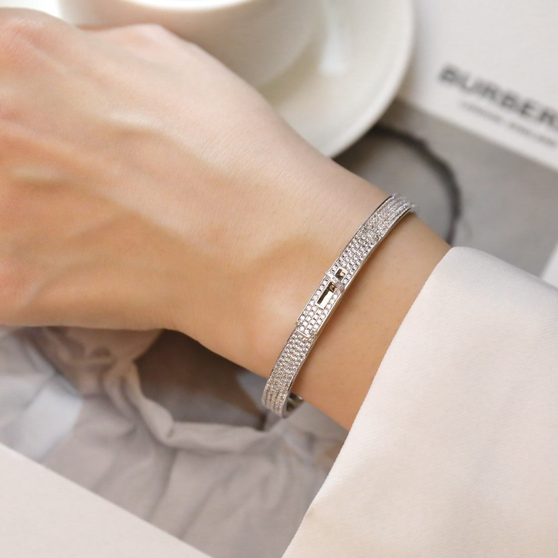 [Raffine]KELLY BRACELET DIAMOND PAVED
