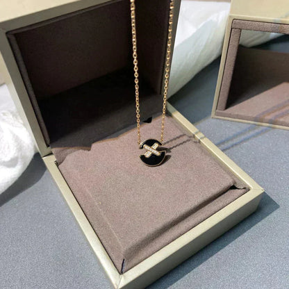 [Raffine]JEUX DE ROSE GOLD DIAMOND NECKLACE