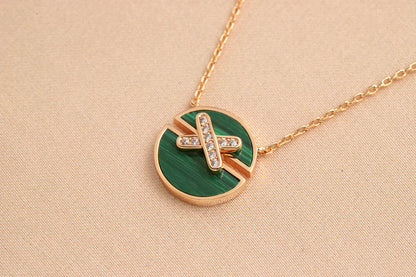 [Raffine]JEUX DE ROSE GOLD DIAMOND NECKLACE