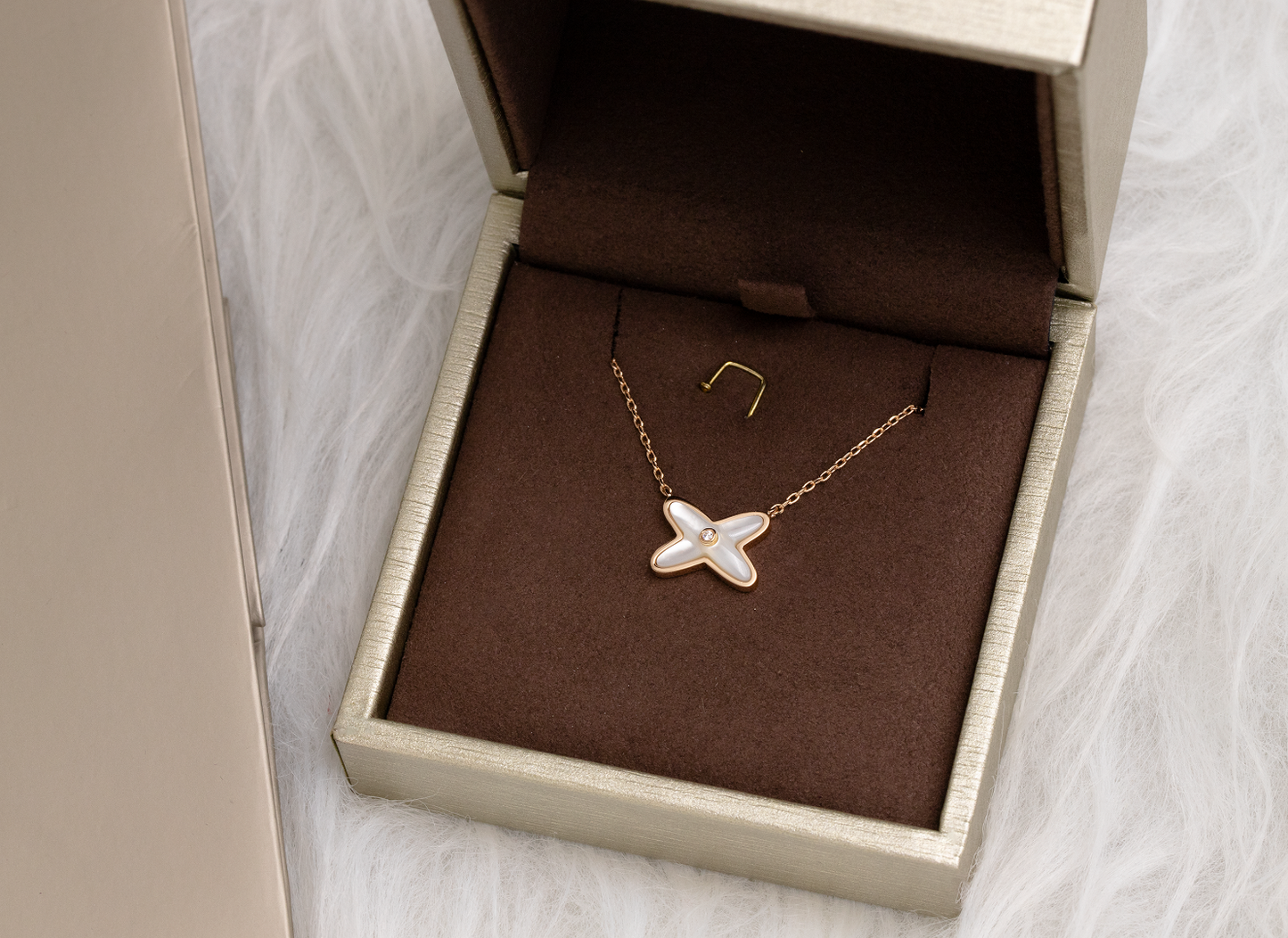[Raffine]JEUX DE NECKLACE 1 DIAMOND