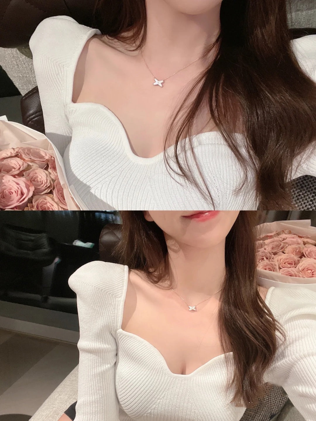 [Raffine]JEUX DE NECKLACE 1 DIAMOND