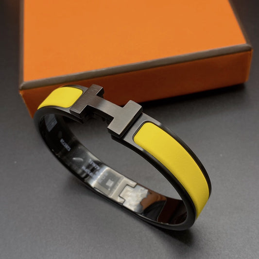 [Raffine]CLIC HM SO BLACK YELLOW BRACELET