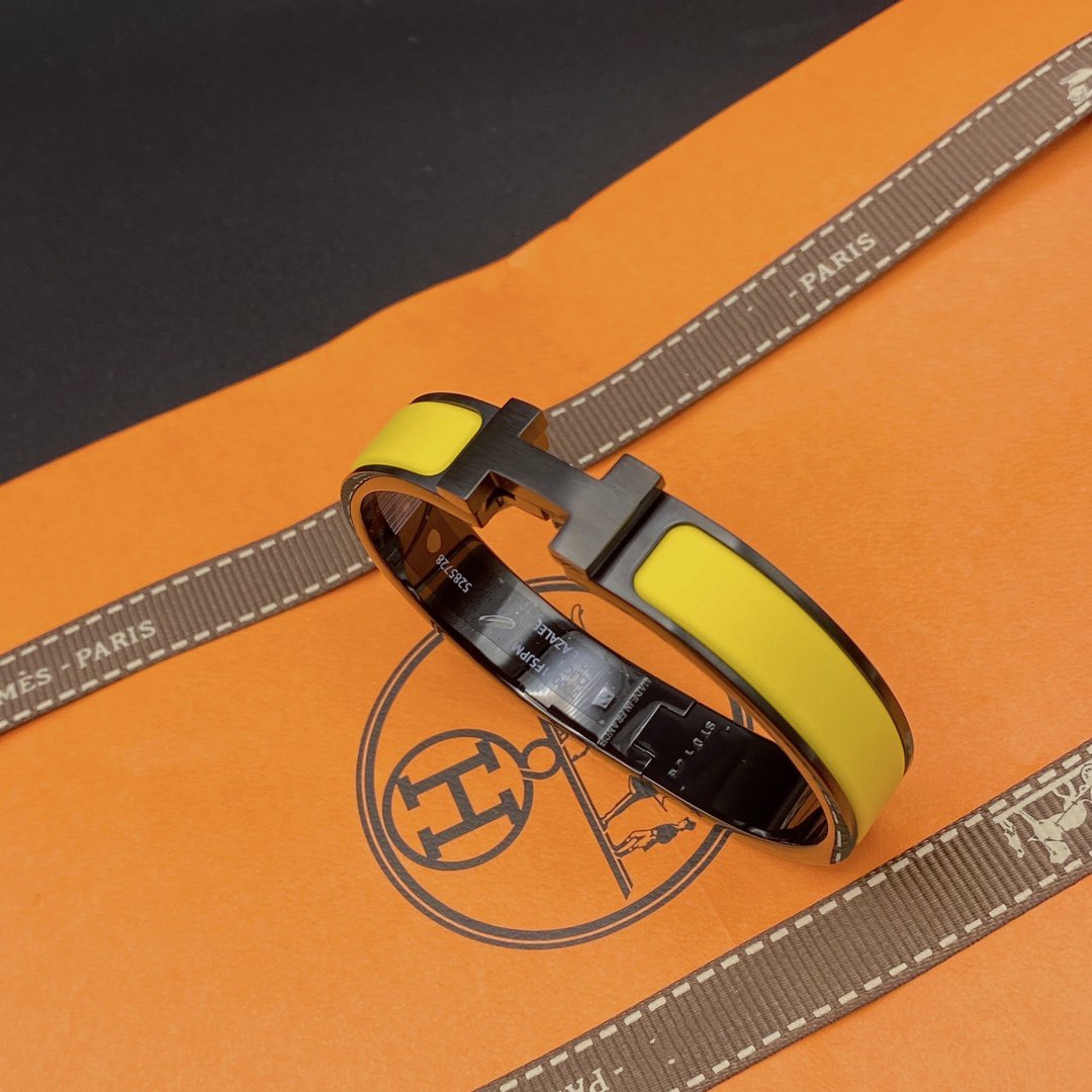 [Raffine]CLIC HM SO BLACK YELLOW BRACELET
