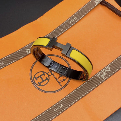 [Raffine]CLIC HM SO BLACK YELLOW BRACELET