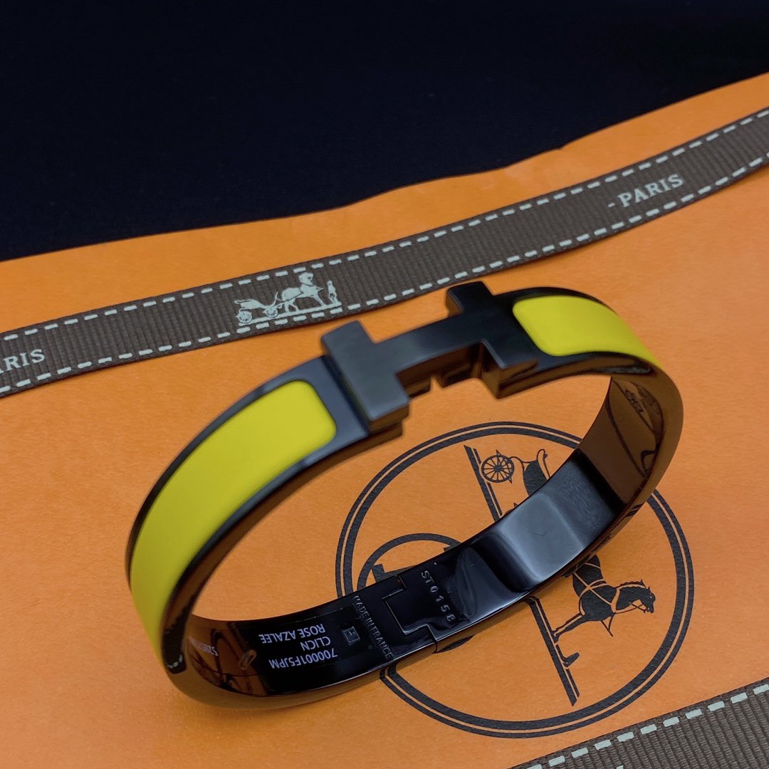 [Raffine]CLIC HM SO BLACK YELLOW BRACELET