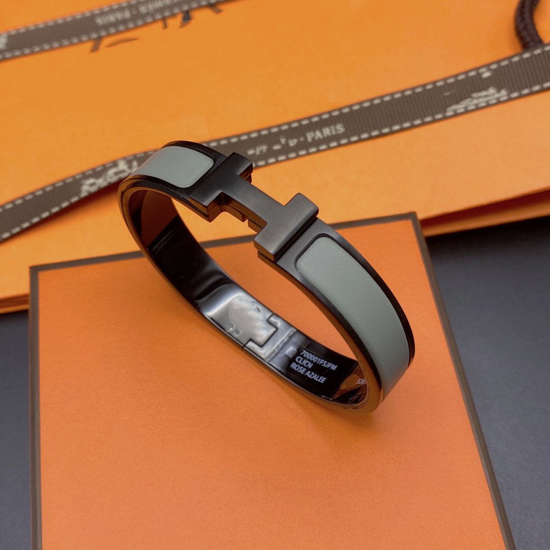 [Raffine]CLIC HM SO BLACK GREY BRACELET