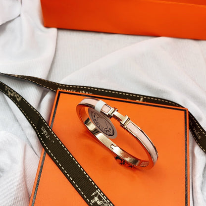[Raffine]CLASSIC HM CLIC  PINK 8MM ENAMEL BRACELET
